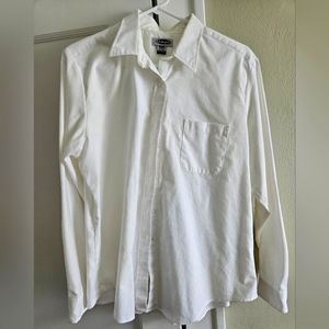 White cotton button up